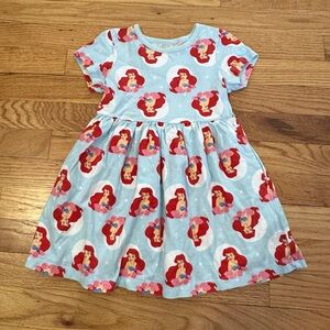 Hanna Andersson Disney Collection The Little  Mermaid Ariel Cotton Dress sz 4